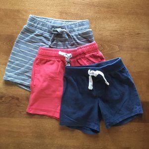 Old Navy and Gymboree shorts 12-18m and 2T